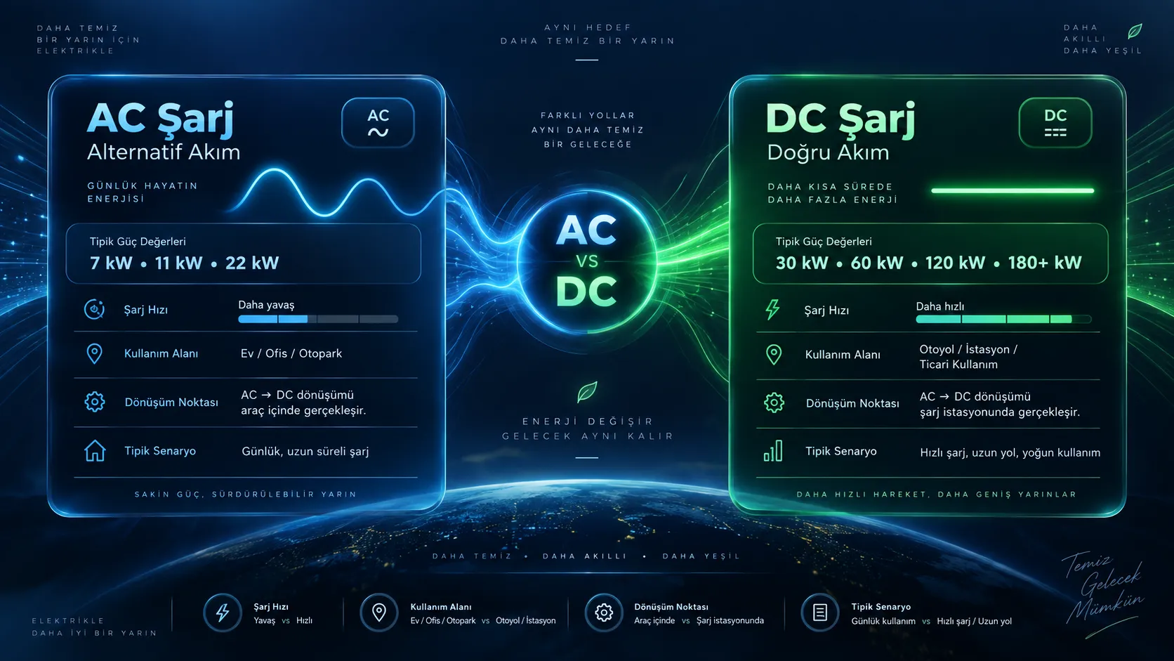 AC ve DC Şarj Arasındaki Fark Nedir?