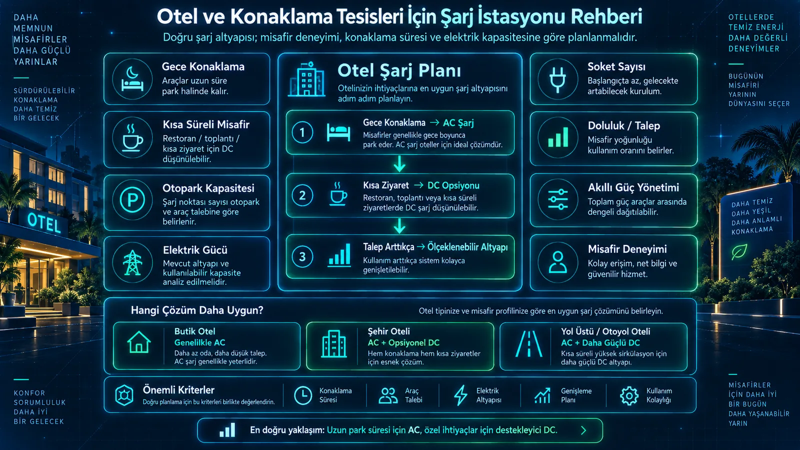 Otel ve Konaklama Tesisleri İçin Şarj İstasyonu Rehberi